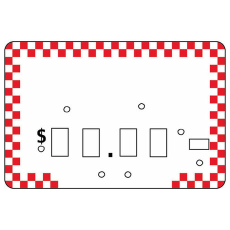 Hubert 50644 - Deli Dial Tag, 4" X 2-1/2", Rectangular