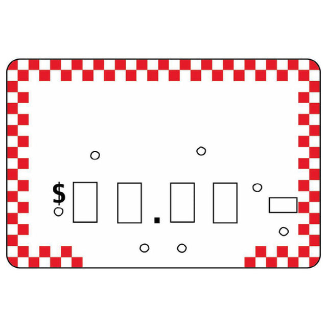 Hubert 50644 - Deli Dial Tag, 4" X 2-1/2", Rectangular
