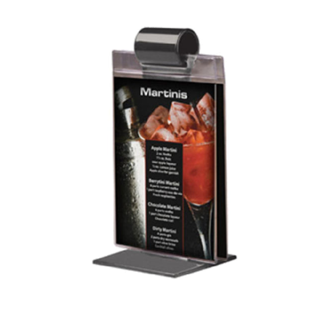 Risch ROLLSTAND GRAPHITE Graphite Table Top Roll Stand 9" Tall Holds Up 12 Clear Double-sided Vinyl Pockets That Hold 4-1/2" X 6-1/2” Prints (sold Separately)