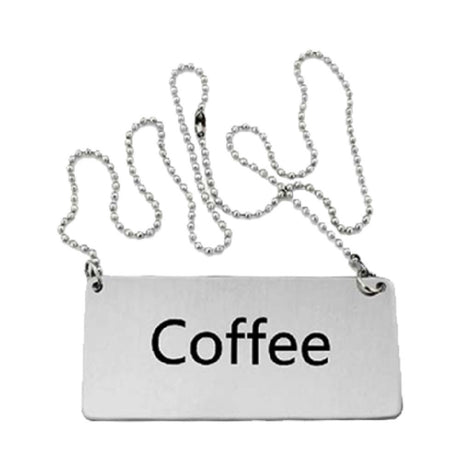 Omcan 80134 (80134) Beverage Sign "Coffee" With Chain