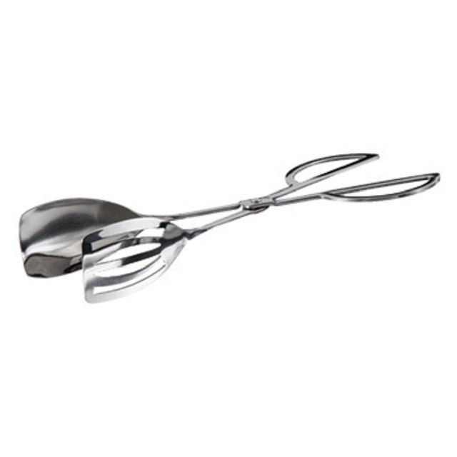 Winco ST-10S Salad Tongs Slotted/solid Spatula Scissor 10"