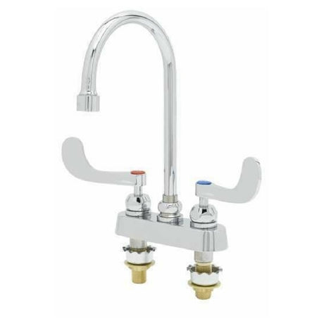 T&S Brass B-1141-2W4V12CR Workboard Mixing Faucet Deck Mount 4" Centers