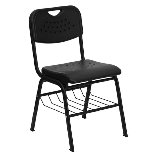 Flash Furniture RUT-GK01-BK-BAS-GG Hercules Series Stacking Chair 880 Lb. Weight Capacity