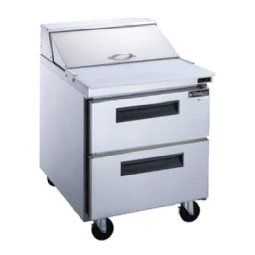 Dukers DSP29-12M-D2 Mega Top Sandwich/Salad Prep Table With Drawers