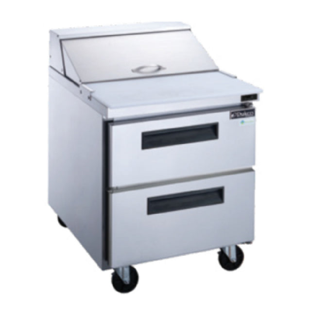 Dukers DSP29-12M-D2 Mega Top Sandwich/Salad Prep Table With Drawers