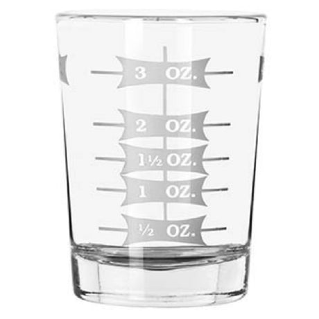 Libbey 5134/1124N Measuring/Mixing Glass 4 Oz. (118 Ml) Stackable