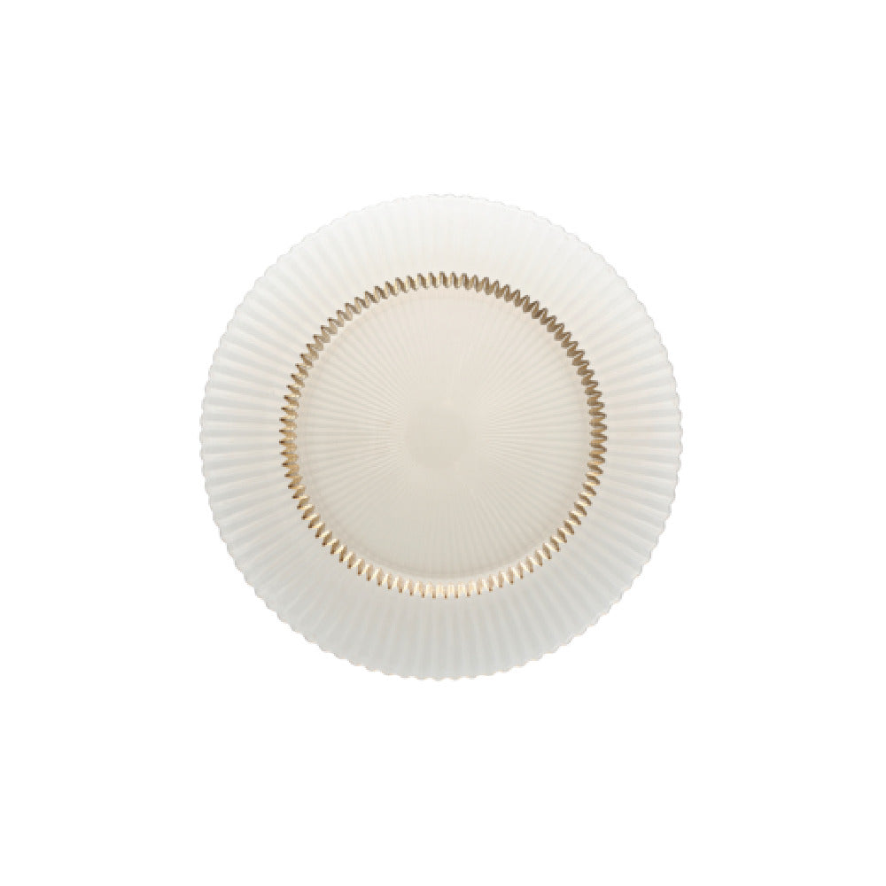 Fortessa ARCHIE.GG.05 Archie Ginger Gold Dinner Plate Glass 10.6" Dia. Dishwasher Safe (4 Each Per Case)
