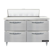 Continental Refrigerator D48N10-D Designer Line Sandwich Unit 48"W Two-section