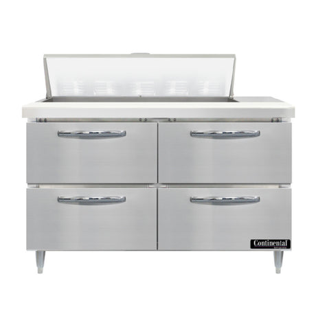 Continental Refrigerator D48N10-D Designer Line Sandwich Unit 48"W Two-section