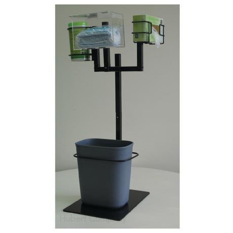 Hubert 72541 - Modular PPE & Sanitizer Stand, Triple Arm, 15-1/5"L X 12-3/5"W X 29"H