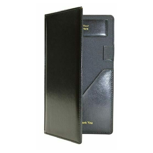 Tablecraft 59BK Check Presentation Holder 5-1/4" X 9" Black With Gold Imprinted "Thank You"