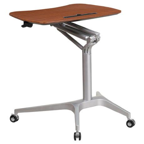 Flash Furniture NAN-IP-10-GG Sit-Down/Stand-Up Computer Desk 28-1/4"W X 18-1/2"D X 29" To 41" Adjustable Height