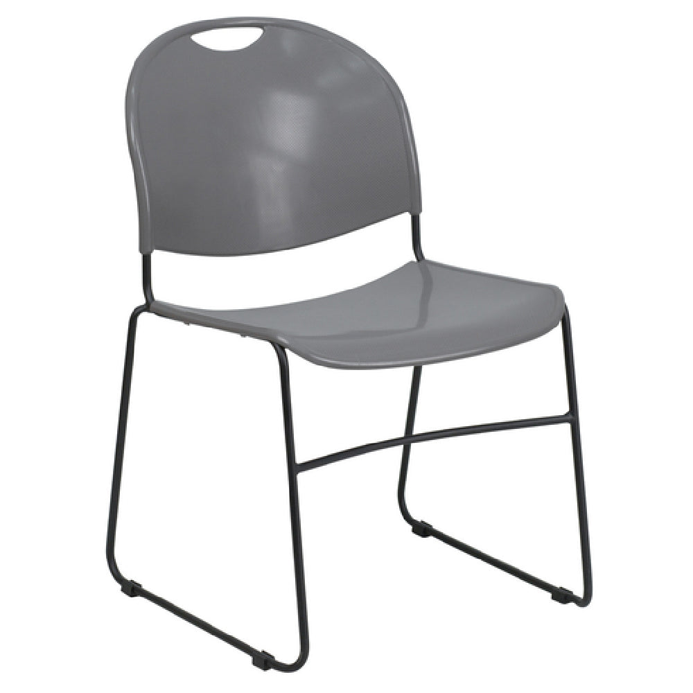 Flash Furniture RUT-188-GY-GG Hercules Series Ultra Compact Stacking Chair 880 Lb. Weight Capacity