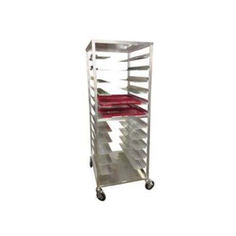 Carter Hoffmann AL12 Aluminum Room Service Cart For Patient Trays Accommodates 14"x18"