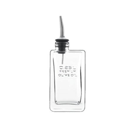 Bauscher Hepp 11089/01 - Olive Oil Pouring Bottle, 8.5 Oz. (9.5 Oz. Brimful), 3" X 2" X 7-3/4"H