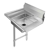 Klinger's Trading SDT48L Soiled Dishtable 48"W X 30"D 16/304 Stainless Steel Top
