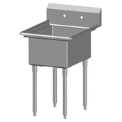 SPG 1N20 - Universal Stainless Sink, One Compartment, 20" Front-to-back X 20" Wide Sink Compartment