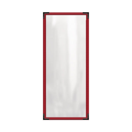 Risch TES 4.25X11 Deluxe Clear Sewn Menu Cover 4-1/4" X 11" Single