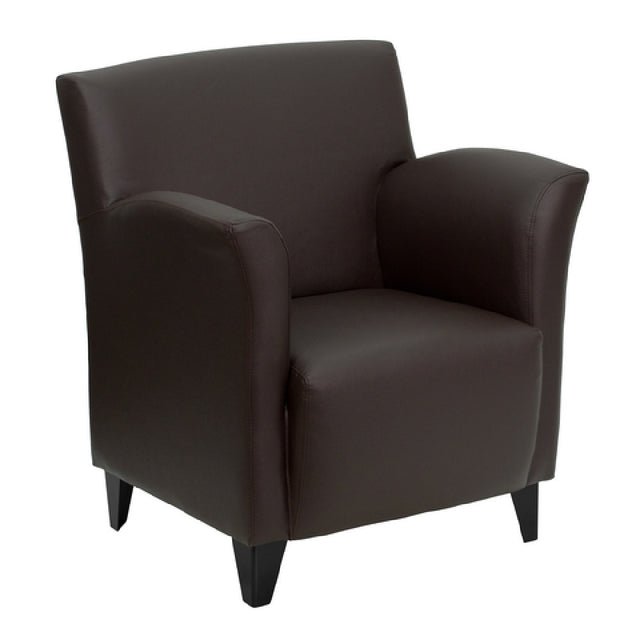 Flash Furniture ZB-ROMAN-BROWN-GG Hercules Roman Series Reception Chair Flared Arms