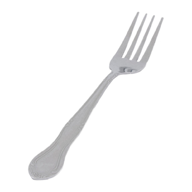 Crestware BEL702 Dinner Fork 7-1/4" Scrolled Motif Pattern