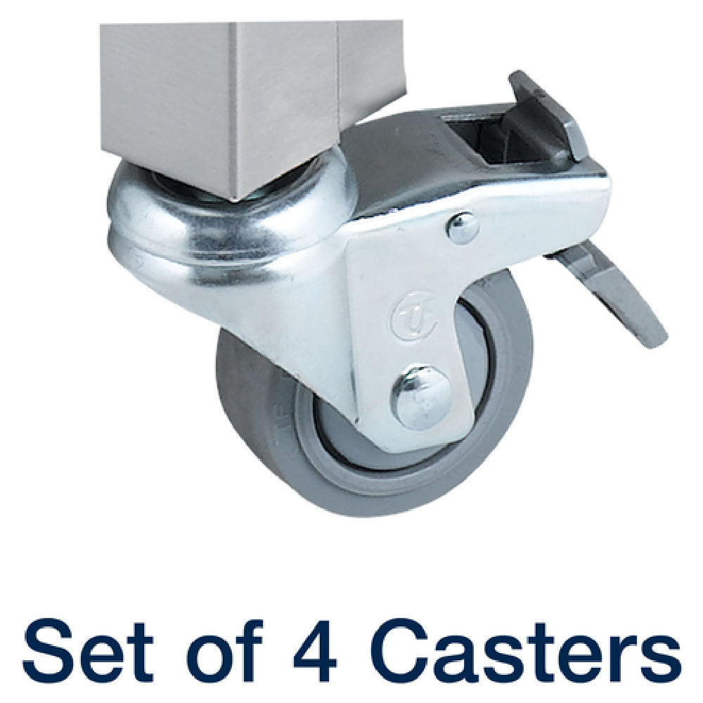 T&S Brass TPS1000-CS Casters (4) Swivel (2) Locking