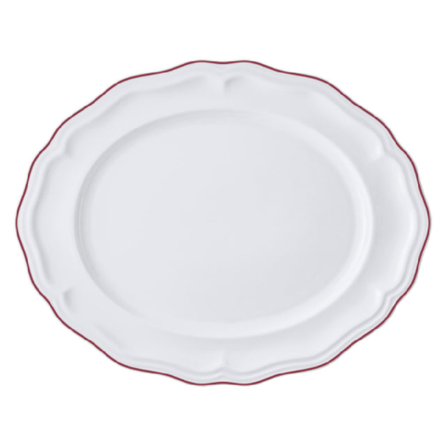 Steelite 62572FP817 Oval Platter 13.0" X 10.5" X 1.0" Adelina