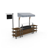 Steelite MGCMLA01WSWF Classic Canopy Cooling Station 130"W X 29 1/2"D X 96"H Mixed Materials