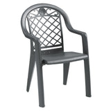 Grosfillex US413102 Savannah Highback Stacking Armchair Designed For Outdoor Use