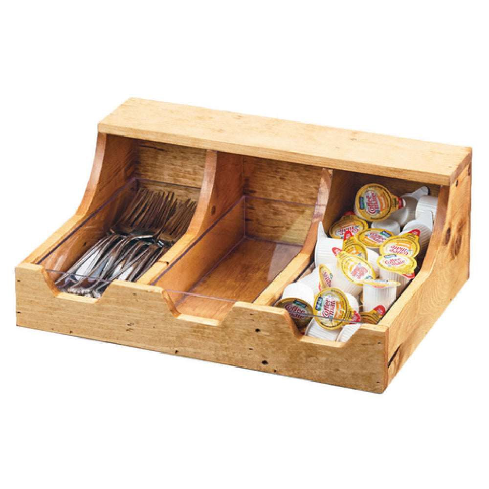 Cal Mil 3613-3-99 Madera Condiment Organizer 13-3/4"W X 10"D X 5-1/4"H Rectangular