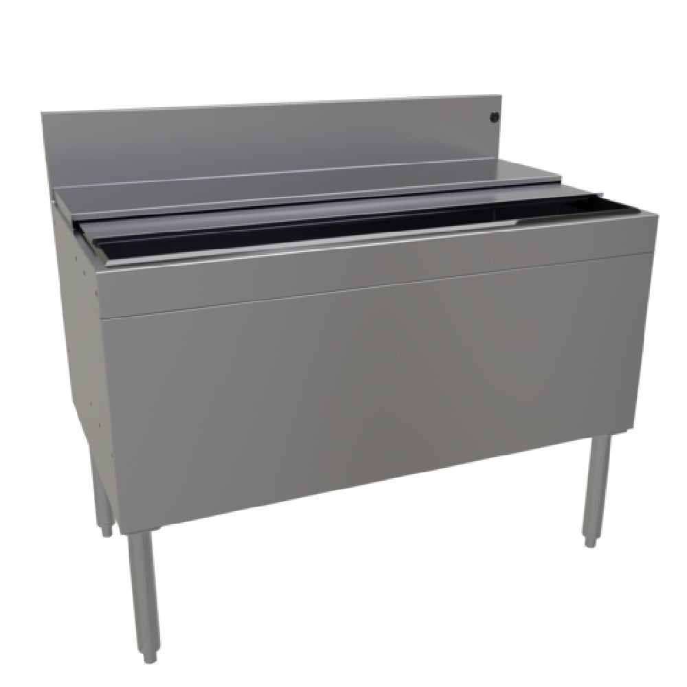 Glastender IBB-42-CP10-ED Extra Deep Underbar Ice Bin With 10-circuit Cold Plate