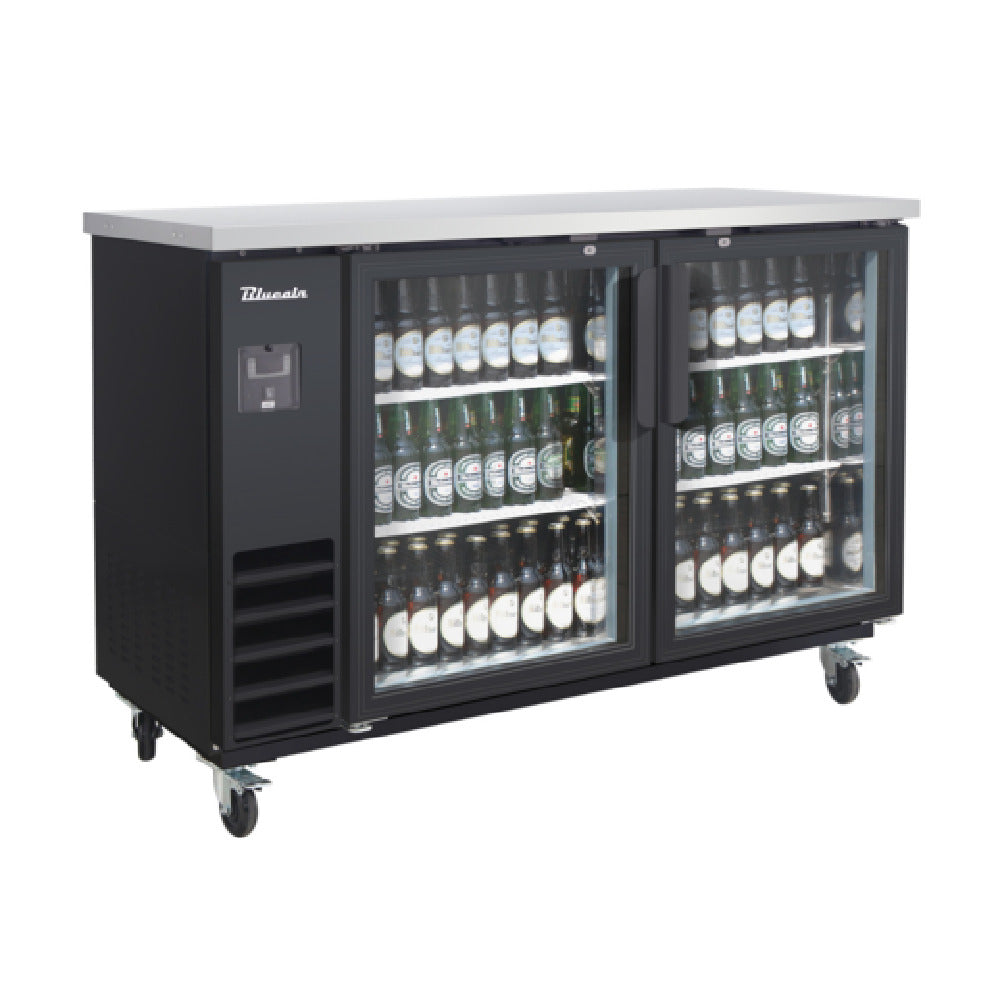 Blue Air BLNBB-60BG-HC - Back Bar Cooler, Narrow Depth, Two-section