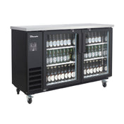 Blue Air BLNBB-60BG-HC - Back Bar Cooler, Narrow Depth, Two-section