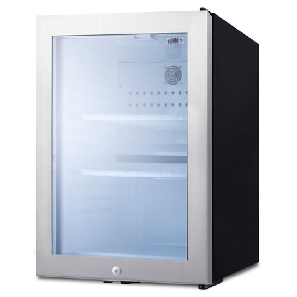 Summit MB27GST Minibar Refrigerator 1.2 Cu. Ft. Capacity Self-contained Rear Mounted Compressor