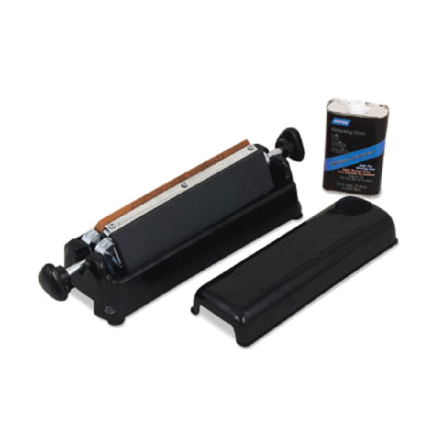 Alegacy Foodservice Products 963 Triple Sharpening Stone 19-1/2" X 5-1/2" X 4-1/2" Furnished With Plastic Case And (3) Stones- Coarse