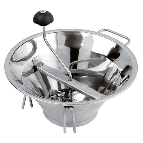 Paderno A4257032 Heavy Duty Food Mill 13" Dia. X 5-1/2"H Interchangeable Cutting Plates: 1/163/323/8