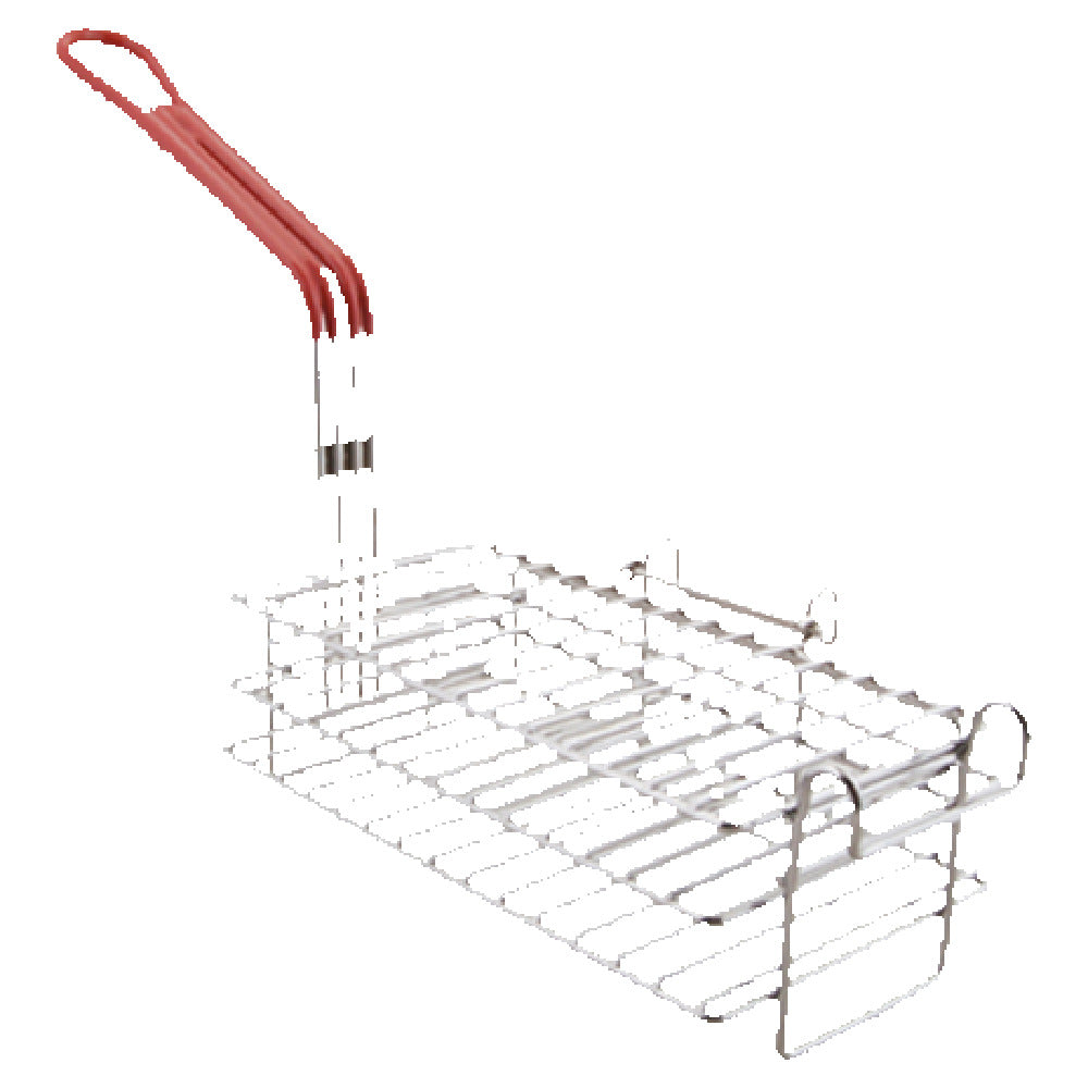 Franklin Machine Products 226-1103 Chimichanga/Burrito Basket 11-1/2" X 6" X 3-7/8" Deep Nickel Plated