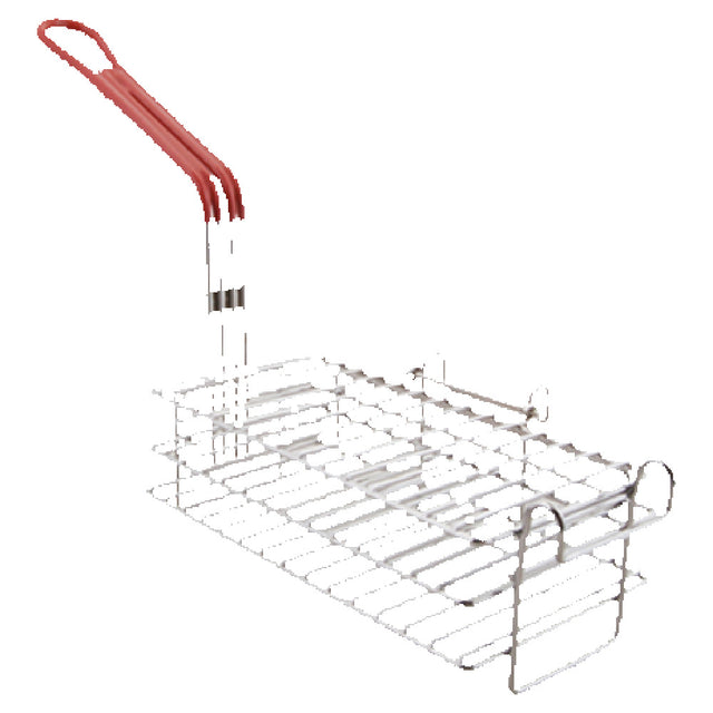 Franklin Machine Products 226-1103 Chimichanga/Burrito Basket 11-1/2" X 6" X 3-7/8" Deep Nickel Plated