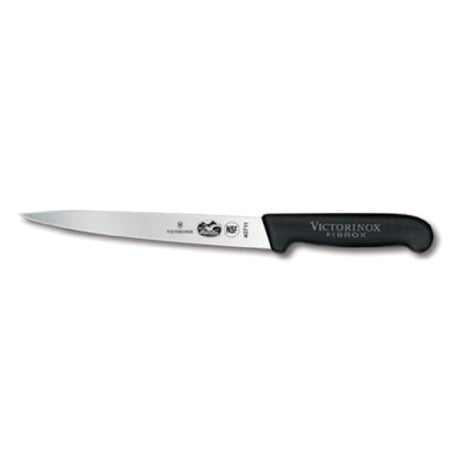 Victorinox 5.3703.20 Fillet Knife 8" Semi-flexible Blade Black Fibrox® Pro Handle