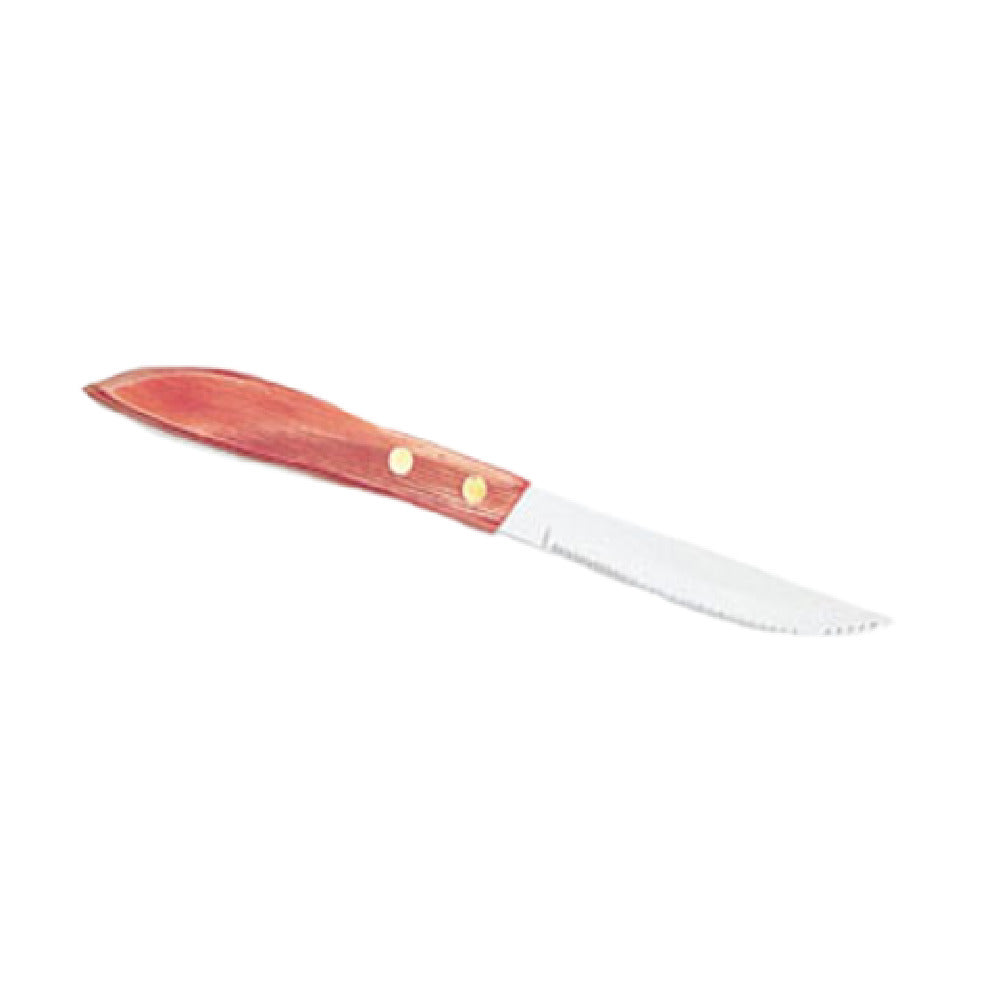 Vollrath 48142 Steak Knife Hollow Ground Blade With Wave Serration Laminated Wood Handle