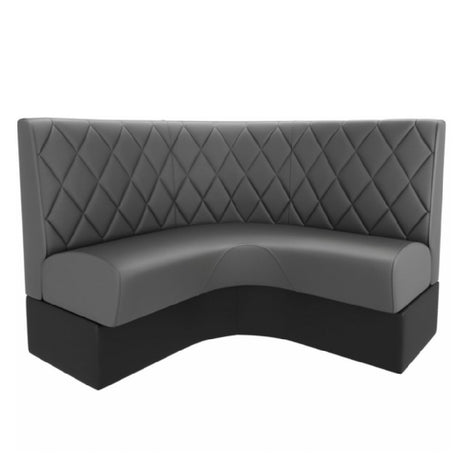 QA Group QAB-CAS-CNR-DMS Cascade Collection Banquette Booth 1/4 Circle Length To Be Specified