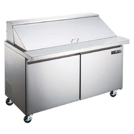 Spartan SST-48-18 Mega Top Sandwich/Salad Prep Unit Two-section