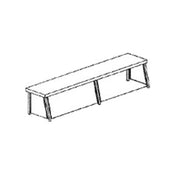 Piper Products RCPG-36 - Protector Guard, Cafeteria Style, With End Guards