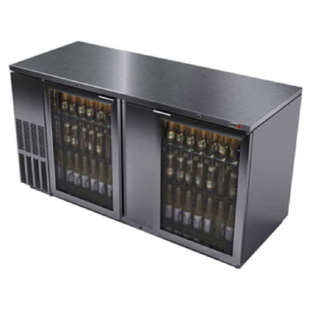 Fagor Refrigeration FBB-69GS-N 19072186 Refrigerated Back Bar Cooler (2) Glass Doors With Aluminum Frames