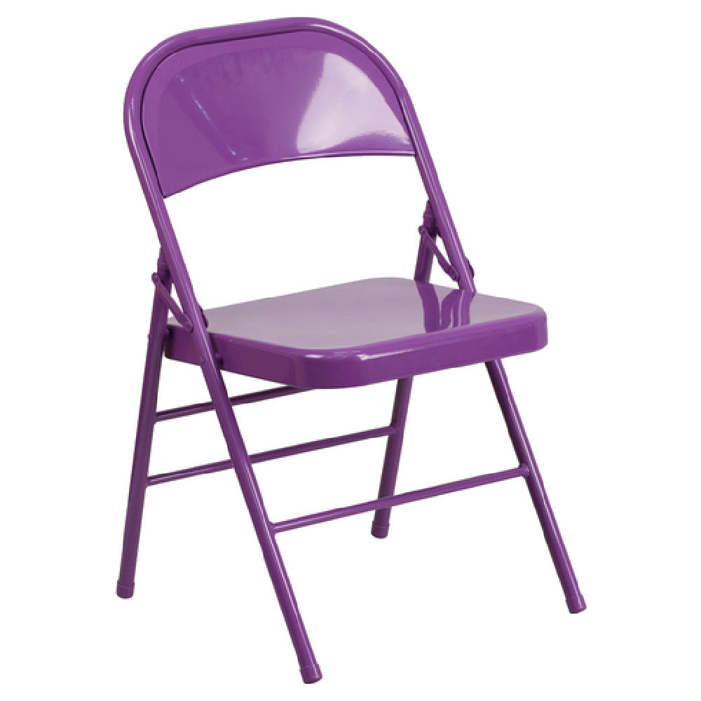 Flash Furniture HF3-PUR-GG Hercules Colorburst Series Folding Chair 300 Lb. Weight Capacity