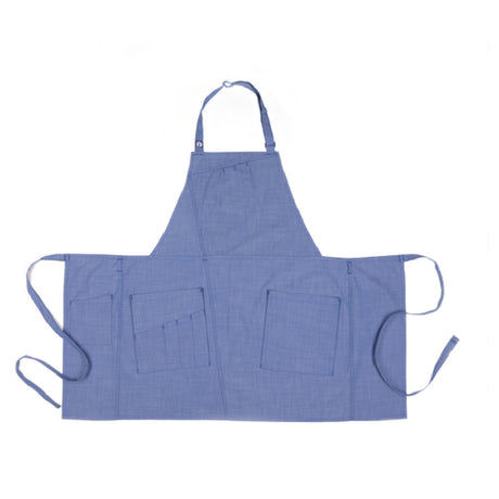 Chef Works ABN02FRB0 Medford Bib Apron 30-1/2"L X 38"W Adjustable Neck Buckle