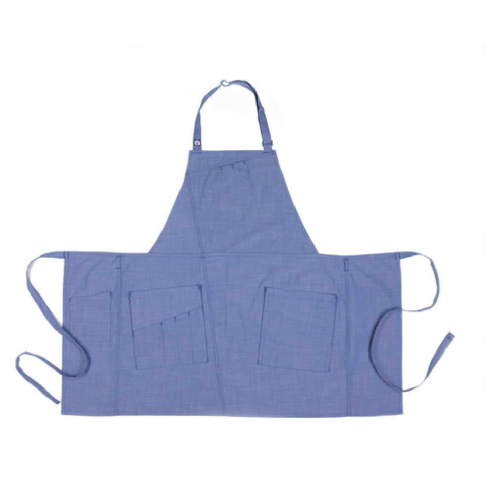 Chef Works ABN02-FRB-0 Medford Bib Apron 30-1/2"L X 38"W Adjustable Neck Buckle