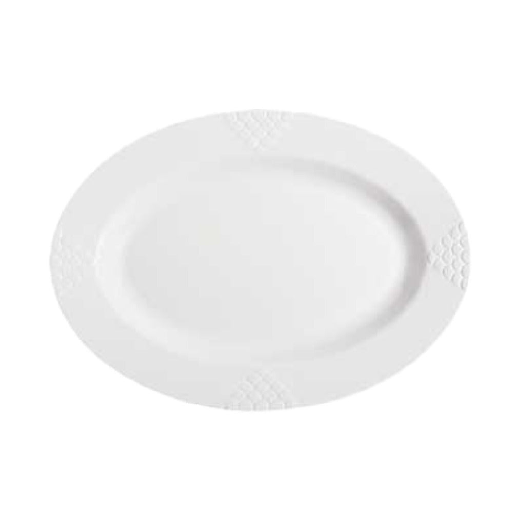 GET Enterprises ML-15-W Milano™ Platter 18" X 13" Oval