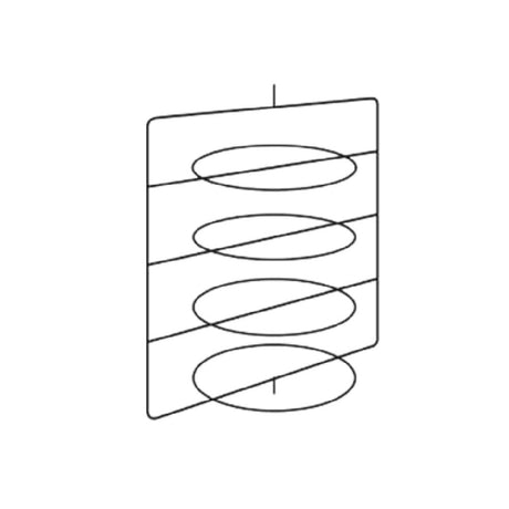 Hatco FSDT5TCR (5) Tier Circle Rack With Pizza Pan Retainers Each