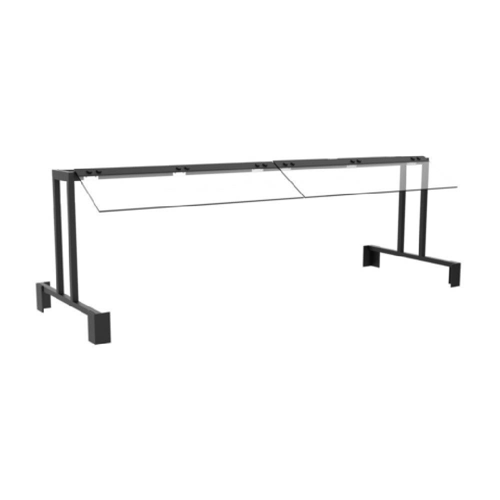 FOH BCV018CLG18 Smart Buffet Ware® Eco Trolley Sneeze Guard Single Sided Glass