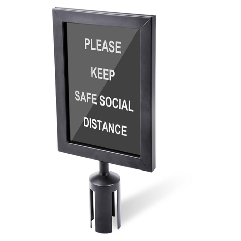 Central Specialties 5847BK Frame 8-1/2" X 2-1/2" X 18"H Free-standing